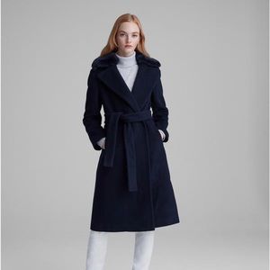 club monaco baylee coat size XS Navy Blue color